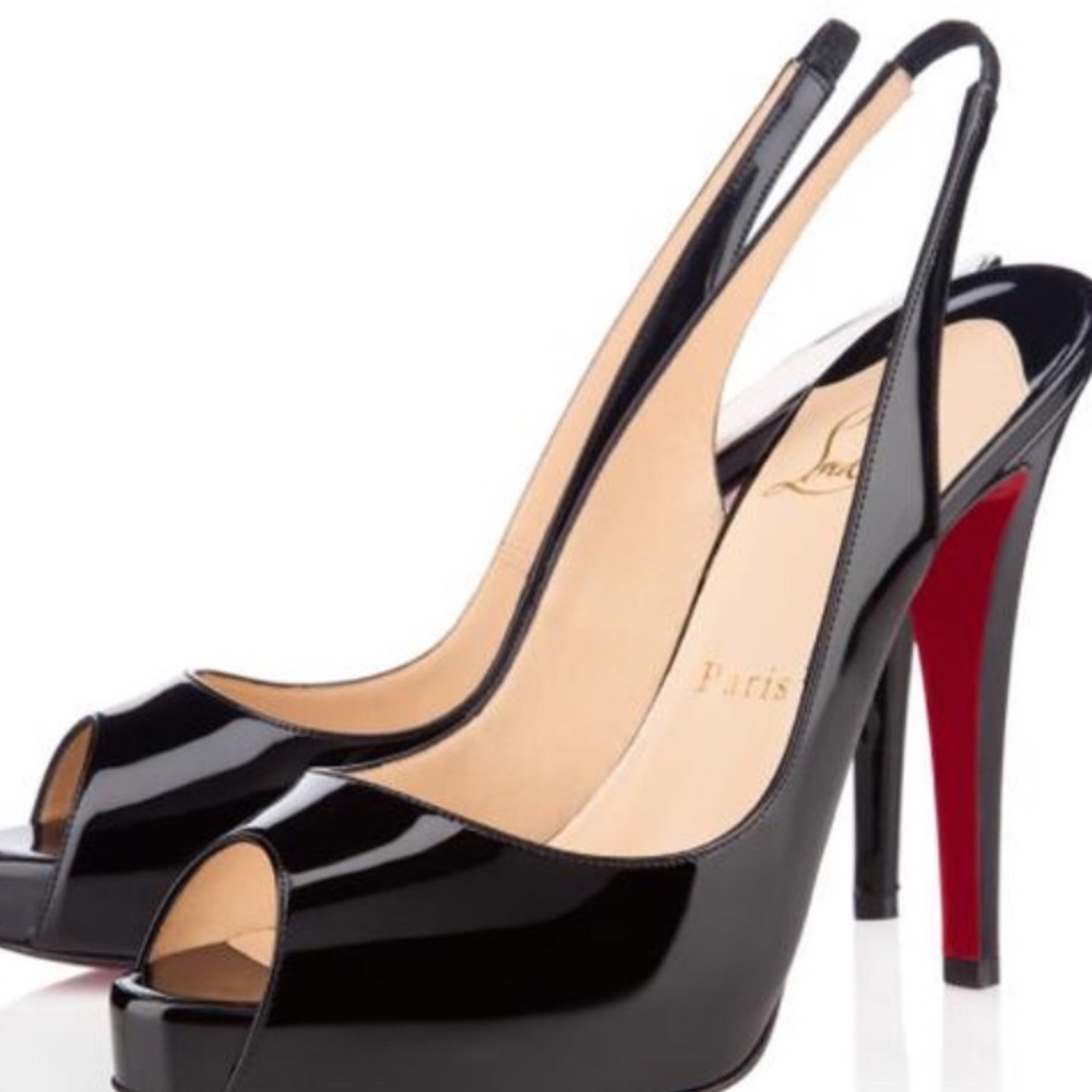 Christian louboutin sling back sandals